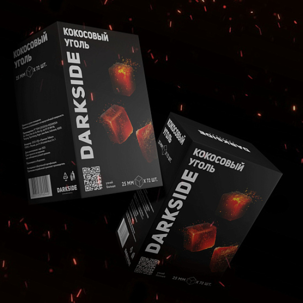 Уголь DARKSIDE CHARCOAL (BIG CUBE) 1KG 72 BRICKS в Нарьян-Маре