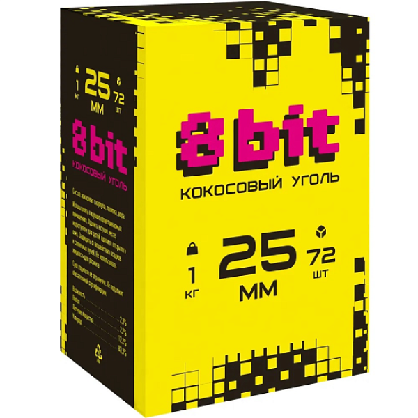 Кокосовый уголь Cocoloco 8bit 25мм в Нарьян-Маре