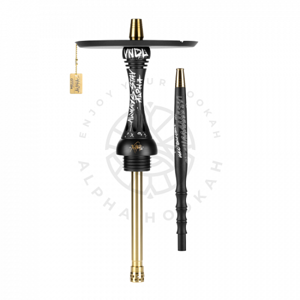 Кальян Alpha Hookah X VNDL Jet Black Чёрный (42 см) в Нарьян-Маре