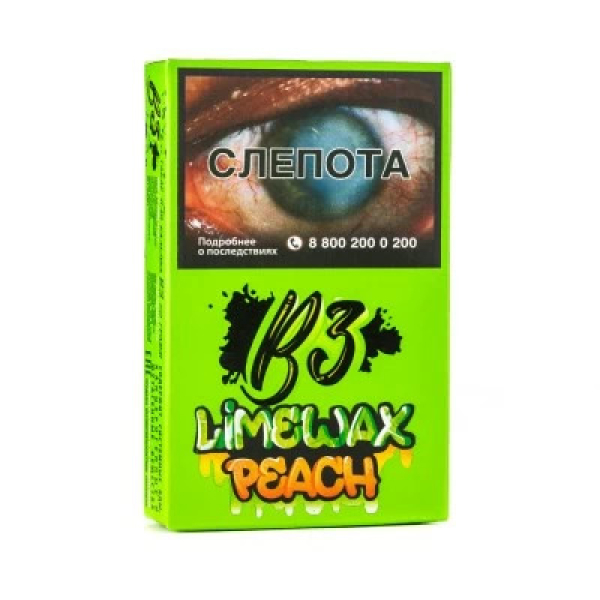 Табак B3 Limewax peach (Персик Лайм) 50 гр в Нарьян-Маре