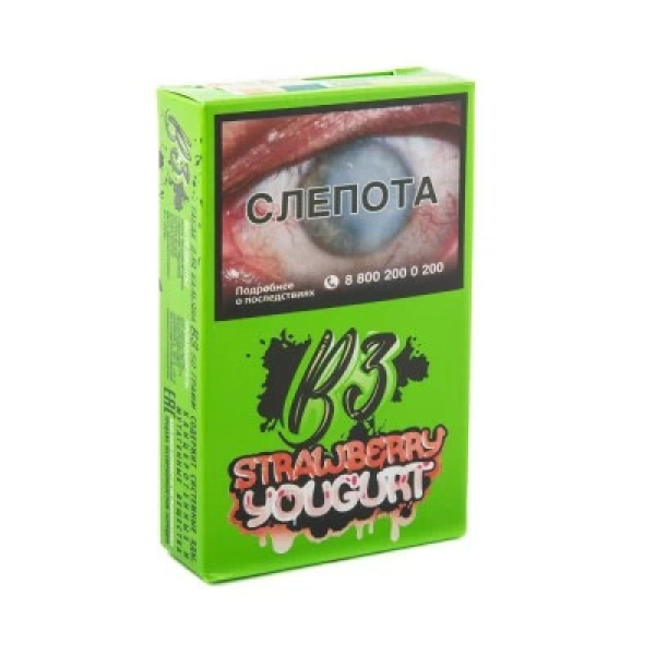 Табак B3 Strawberry Youghurt (Клубничный Йогурт) 50 гр в Нарьян-Маре