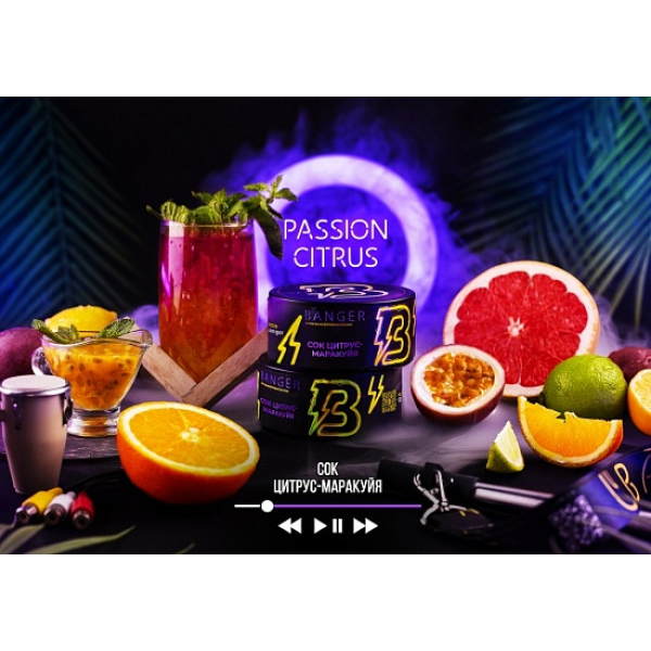 Табак Banger Passion Citrus 100 грамм в Нарьян-Маре