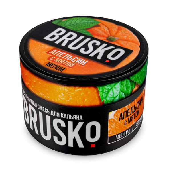 Смесь Brusko Medium Апельсин мята 50 грамм в Нарьян-Маре