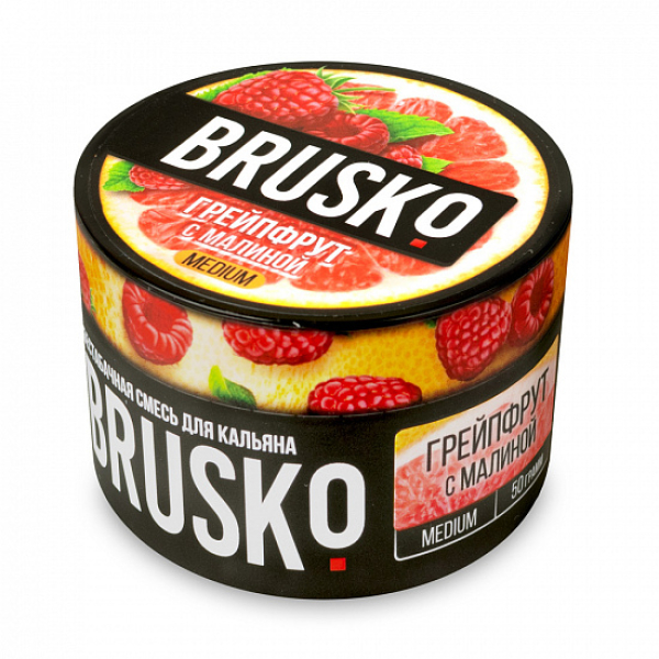 Смесь Brusko Medium Грейпфрут с малиной 50 грамм в Нарьян-Маре