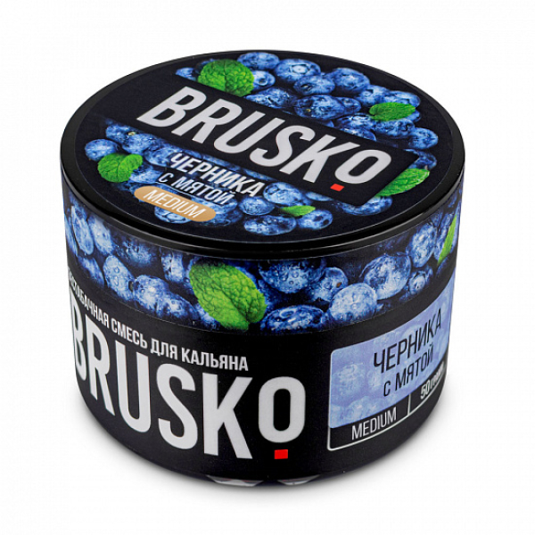 Смесь Brusko Medium Черника с мятой 50 грамм в Нарьян-Маре