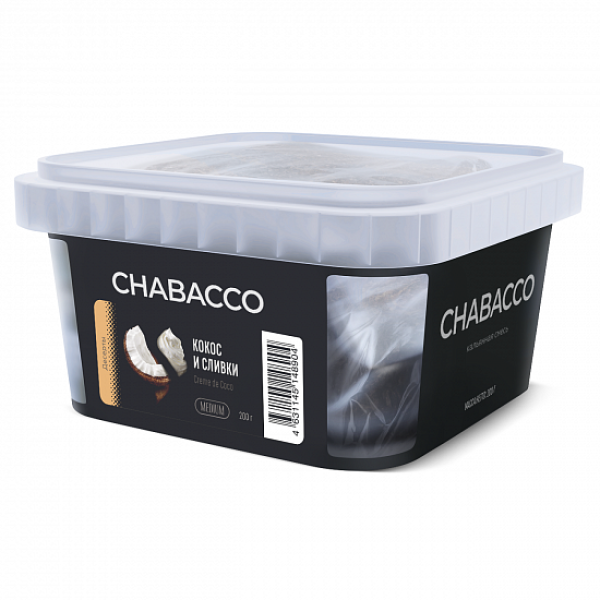 Смесь Chabacco Medium Creme De Coco (Кокос И Сливки) 200 гр в Нарьян-Маре