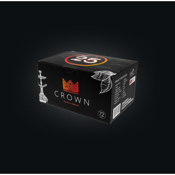 Уголь Crown 25 мм для кальяна (72 шт.) в Нарьян-Маре