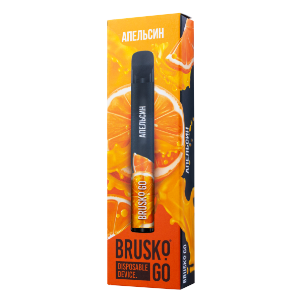 Одноразовая электронная сигарета Brusko Go Апельсин 800 затяжек в Нарьян-Маре
