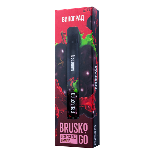 Одноразовая электронная сигарета Brusko Go Виноград 800 затяжек в Нарьян-Маре
