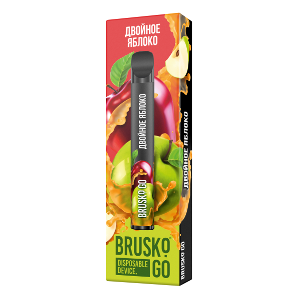 Одноразовая электронная сигарета Brusko Go Двойное яблоко 800 затяжек в Нарьян-Маре