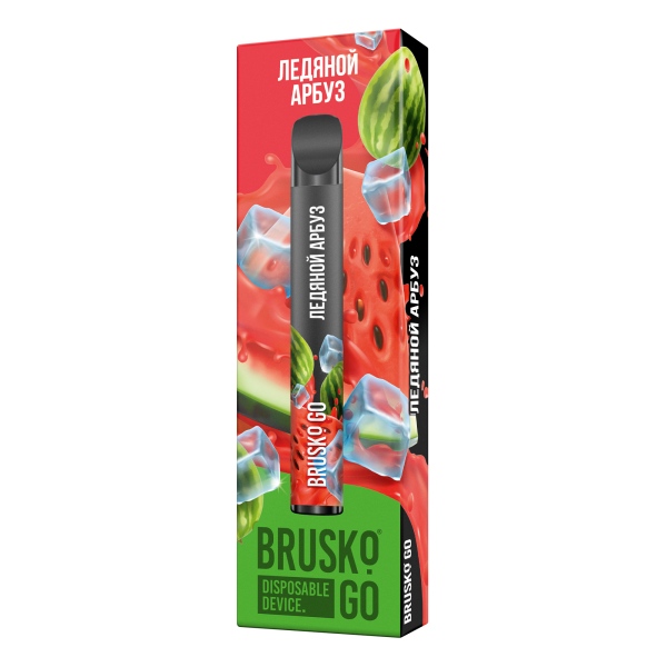 Одноразовая электронная сигарета Brusko Go Ледяной Арбуз 800 затяжек в Нарьян-Маре