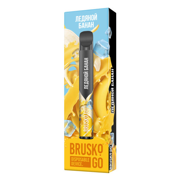 Одноразовая электронная сигарета Brusko Go Ледяной Банан 800 затяжек в Нарьян-Маре