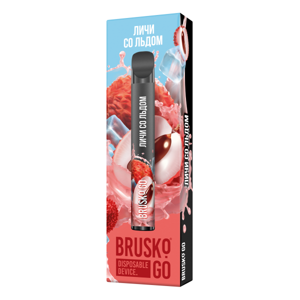 Одноразовая электронная сигарета Brusko Go Личи Со Льдом 800 затяжек в Нарьян-Маре
