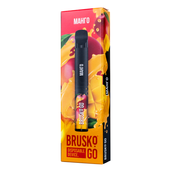 Одноразовая электронная сигарета Brusko Go Манго 800 затяжек в Нарьян-Маре