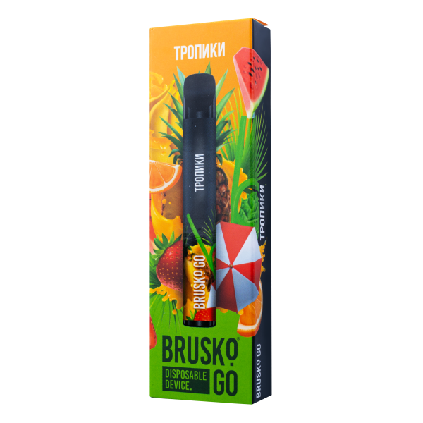 Одноразовая электронная сигарета Brusko Go Тропики 800 затяжек в Нарьян-Маре