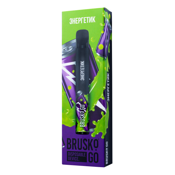 Одноразовая электронная сигарета Brusko Go Энергетик 800 затяжек в Нарьян-Маре