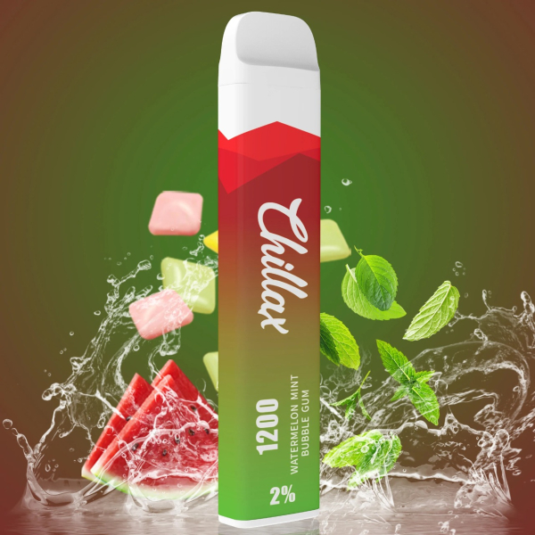 Chillax Watermelon Mint bubble gum (Арбуз Мятная жвачка), 1200 тяг в Нарьян-Маре