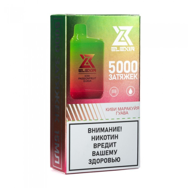 Elexir (Kiwi Passionfruit Guava (Киви маракуйя гуава)), 5000 тяг в Нарьян-Маре