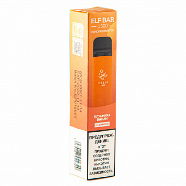 ELFBAR STRAWBERRY BANANA, 1500 тяг в Нарьян-Маре