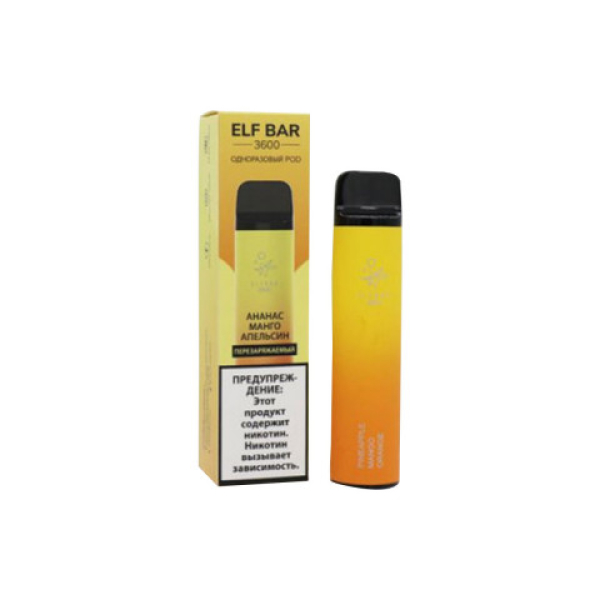 Elfbar (3600 (Ананас манго апельсин)), 3600 тяг в Нарьян-Маре