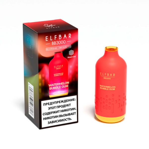 Elfbar BB3000 Арбузная жвачка, 3000 тяг в Нарьян-Маре