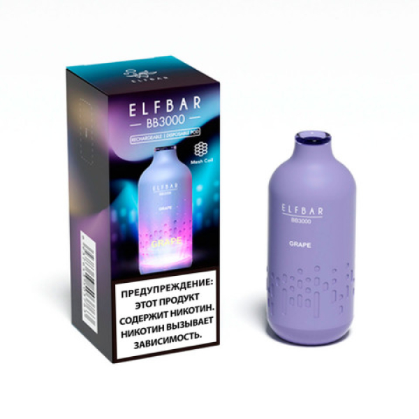 Elfbar BB3000 Виноград, 3000 тяг в Нарьян-Маре