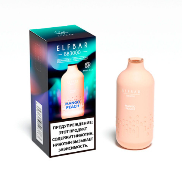 Elfbar BB3000 Манго персик, 3000 тяг в Нарьян-Маре