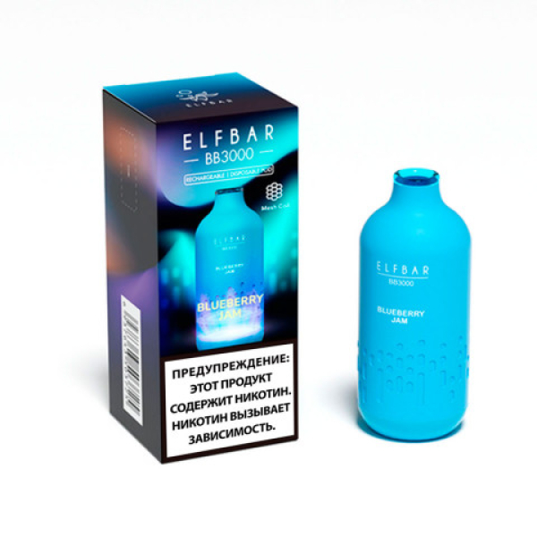 Elfbar BB3000 Черничный джем, 3000 тяг в Нарьян-Маре