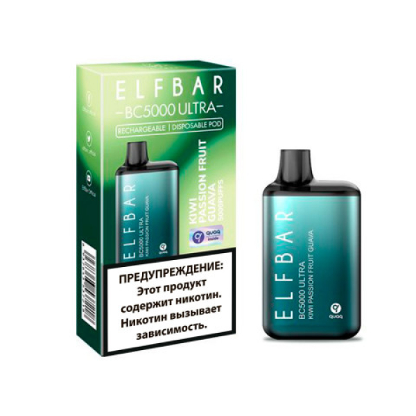 Elfbar BC5000 (Киви маракуйя гуава), 5000 тяг в Нарьян-Маре
