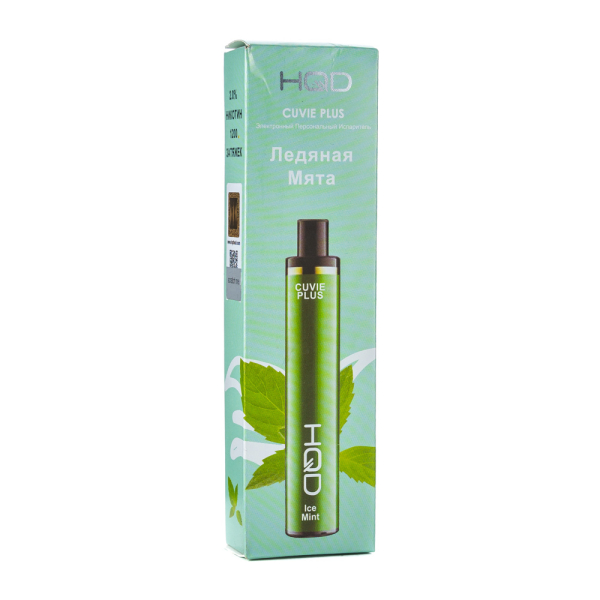 Одноразовая электронная сигарета HQD Cuvie Plus Ice Mint (Ледяная Мята) 1200 затяжек в Нарьян-Маре