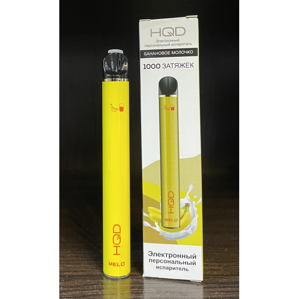 HQD melo banana milk (банановое молочко) 1000 затяжек в Нарьян-Маре