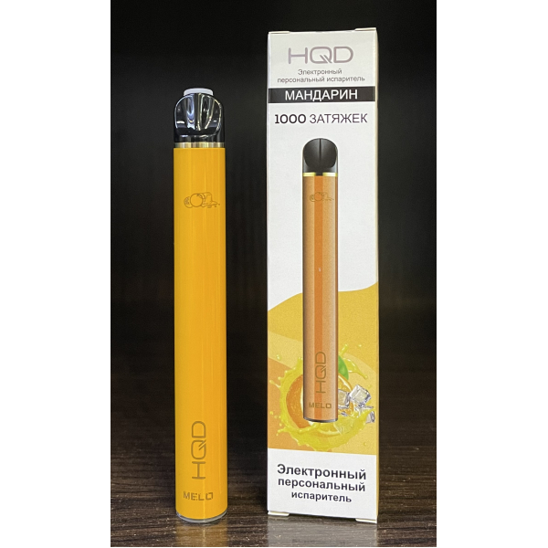 HQD melo tangerine (мандарин) 1000 затяжек в Нарьян-Маре