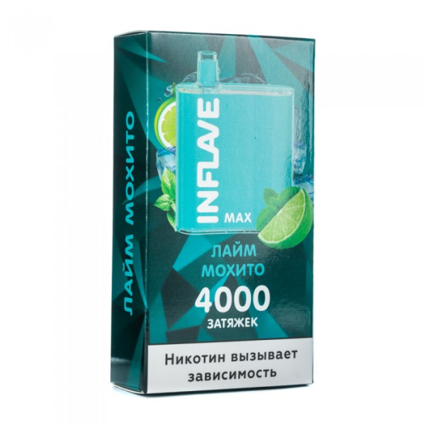 INFLAVE MAX Лайм мохито, 4000 тяг в Нарьян-Маре