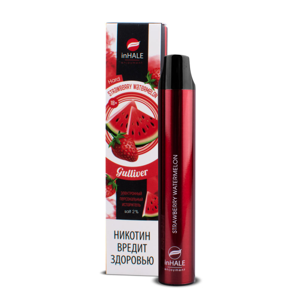 inHale Guliver Hard Strawberry Watermelon (Клубника Арбуз) 1500 затяжек в Нарьян-Маре