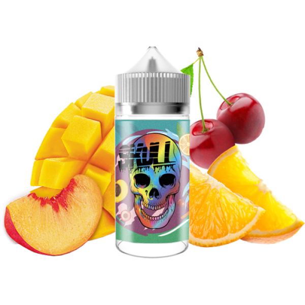 Жидкость SKULL Fruit Bomb (Персик Мандарин Ледяная Вишня) (100 мл, 0 мг/мл) в Нарьян-Маре