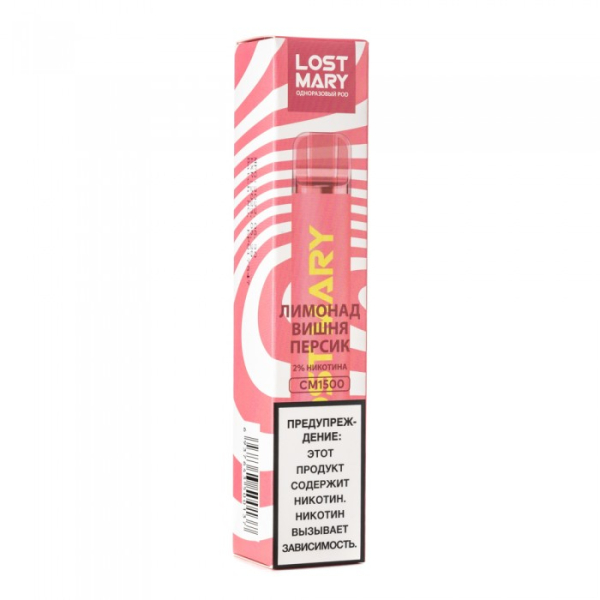Lost Mary Cherry Peach Lemonade Лимонад вишня персик, 1500 тяг в Нарьян-Маре