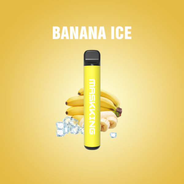 Одноразовая электронная сигарета Maskking High Pro Banana Ice (Ледяной Банан) 1000 затяжек в Нарьян-Маре