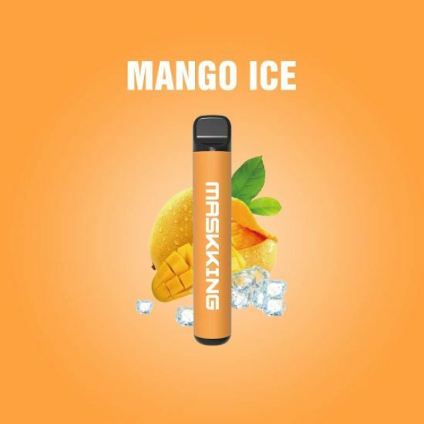 Одноразовая электронная сигарета Maskking High Pro Mango Ice (Манговый Лёд) 1000 затяжек в Нарьян-Маре