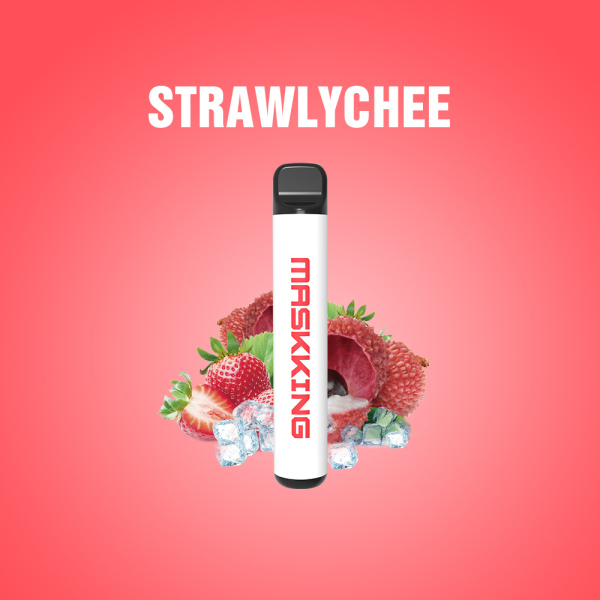 Одноразовая электронная сигарета Maskking High Pro Strawlychee (Клубника Личи) 1000 затяжек в Нарьян-Маре