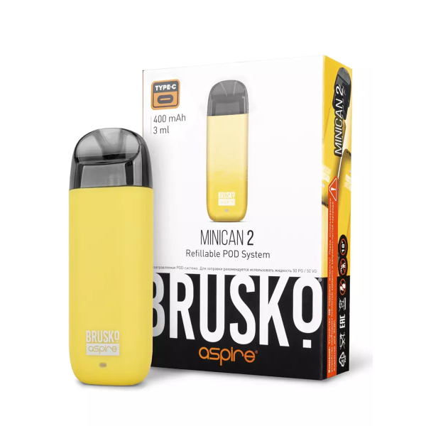 Brusko MINICAN 2 (400 мАч, Желтый) в Нарьян-Маре
