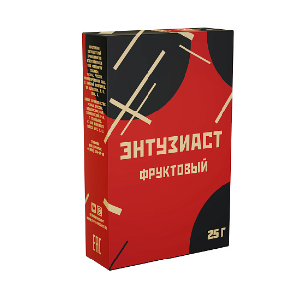 Табак ЭНТУЗИАСТ ФРУКТОВЫЙ 25 гр в Нарьян-Маре