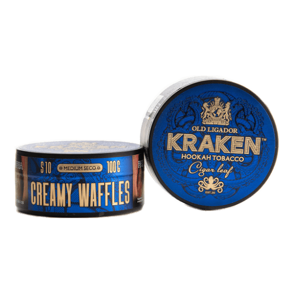 Табак Kraken Medium Seco Creamy Waffles (Сливочные вафли) 100 гр в Нарьян-Маре