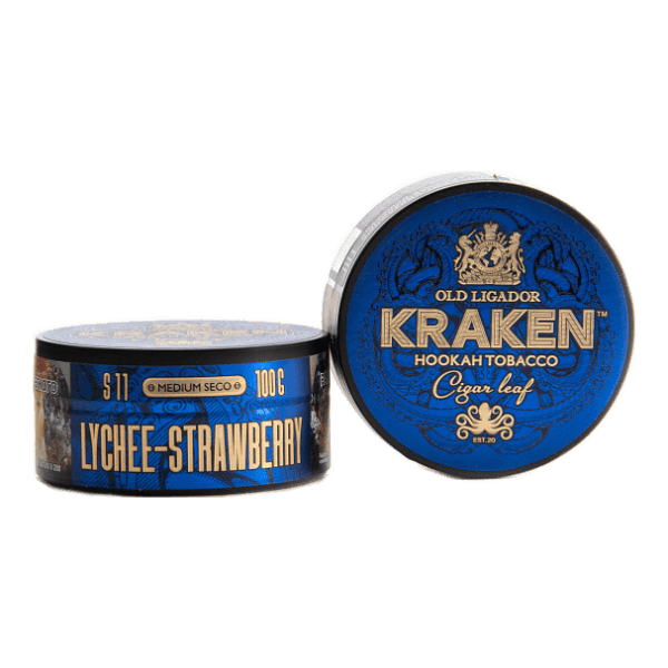 Табак Kraken Medium Seco Lychee strawberry (Личи и клубника) 100 гр в Нарьян-Маре