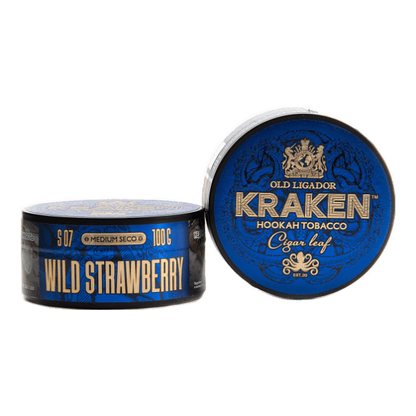 Табак Kraken Medium Seco wild strawberry (Земляника) 100 гр в Нарьян-Маре