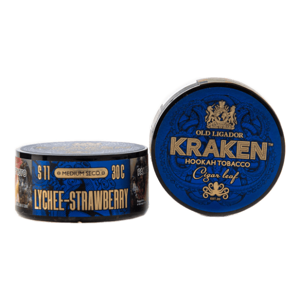Табак Kraken Medium Seco Lychee strawberry (Личи и клубника) 30 гр в Нарьян-Маре