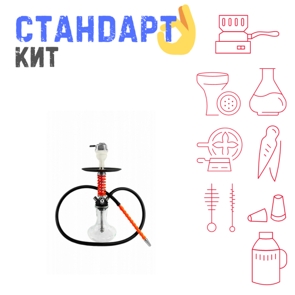 Набор с кальяном  Mamay Customs Micro Coilovers Red СТАНДАРТ в Нарьян-Маре