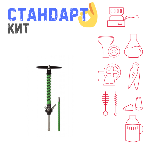 Набор с кальяном  Mamay Customs Coilovers v12 Зеленый/Черный СТАНДАРТ в Нарьян-Маре
