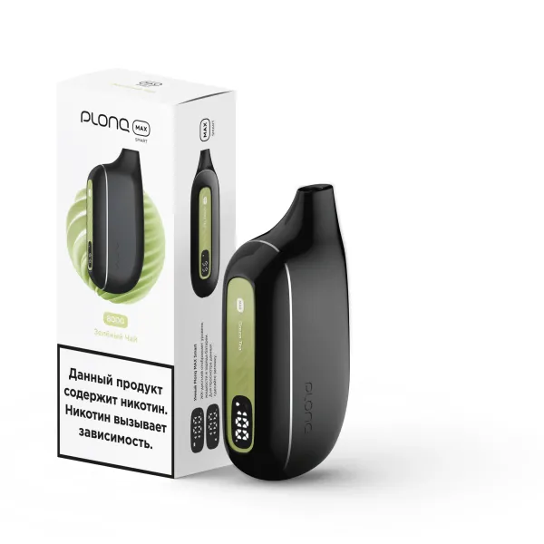 Plonq Max Smart Зеленый Чай (8000 Затяжек) 20 Мг в Нарьян-Маре