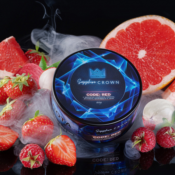 Табак Sapphire Crown Code red (Малина клубника) 100 гр в Нарьян-Маре