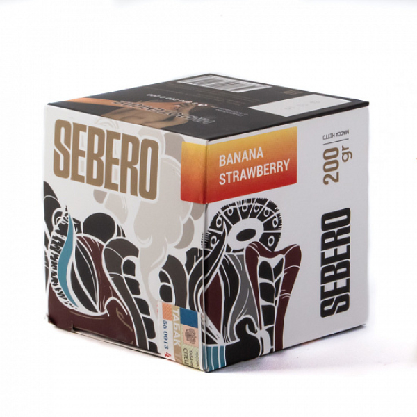 Табак SEBERO BANANA STRAWBERRY 200 грамм в Нарьян-Маре